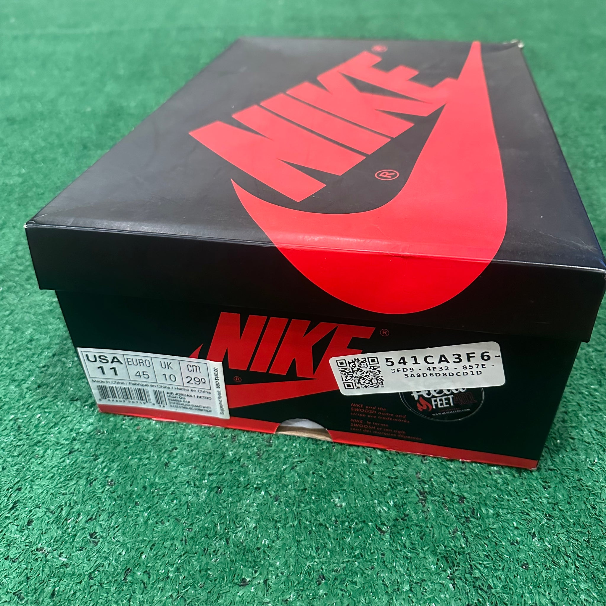Jordan 1 Retro High Bred Toe 555088-610 (11)