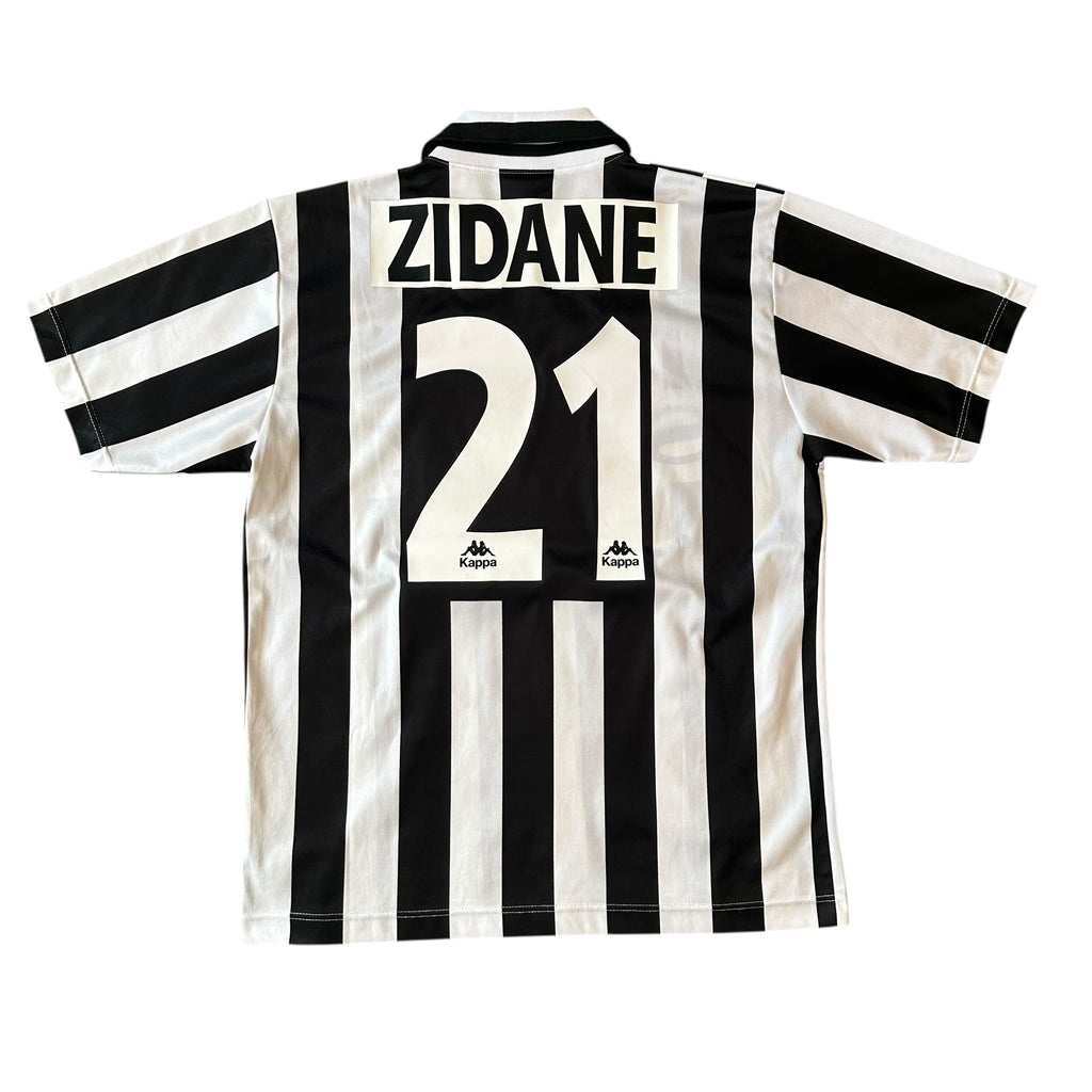 Vintage Kappa Juventus #21 Zidane 1995/1996 Home Football Kit (L)