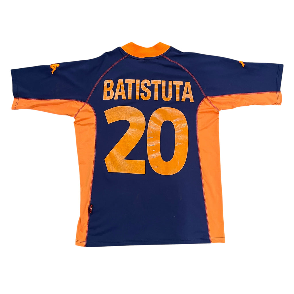 Vintage Kappa Roma #20 Batistuta 2001/02 Third Football Kit (XL)
