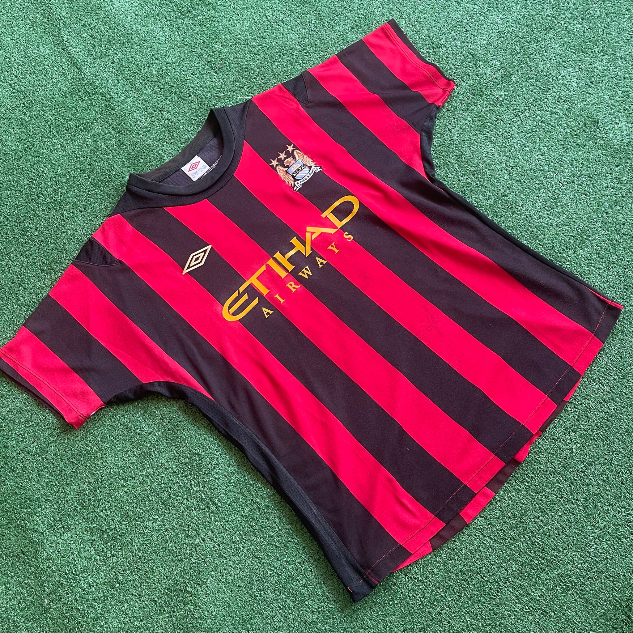 Umbro Manchester City #45 Balotelli 2011/12 Away Football Kit (M/L)