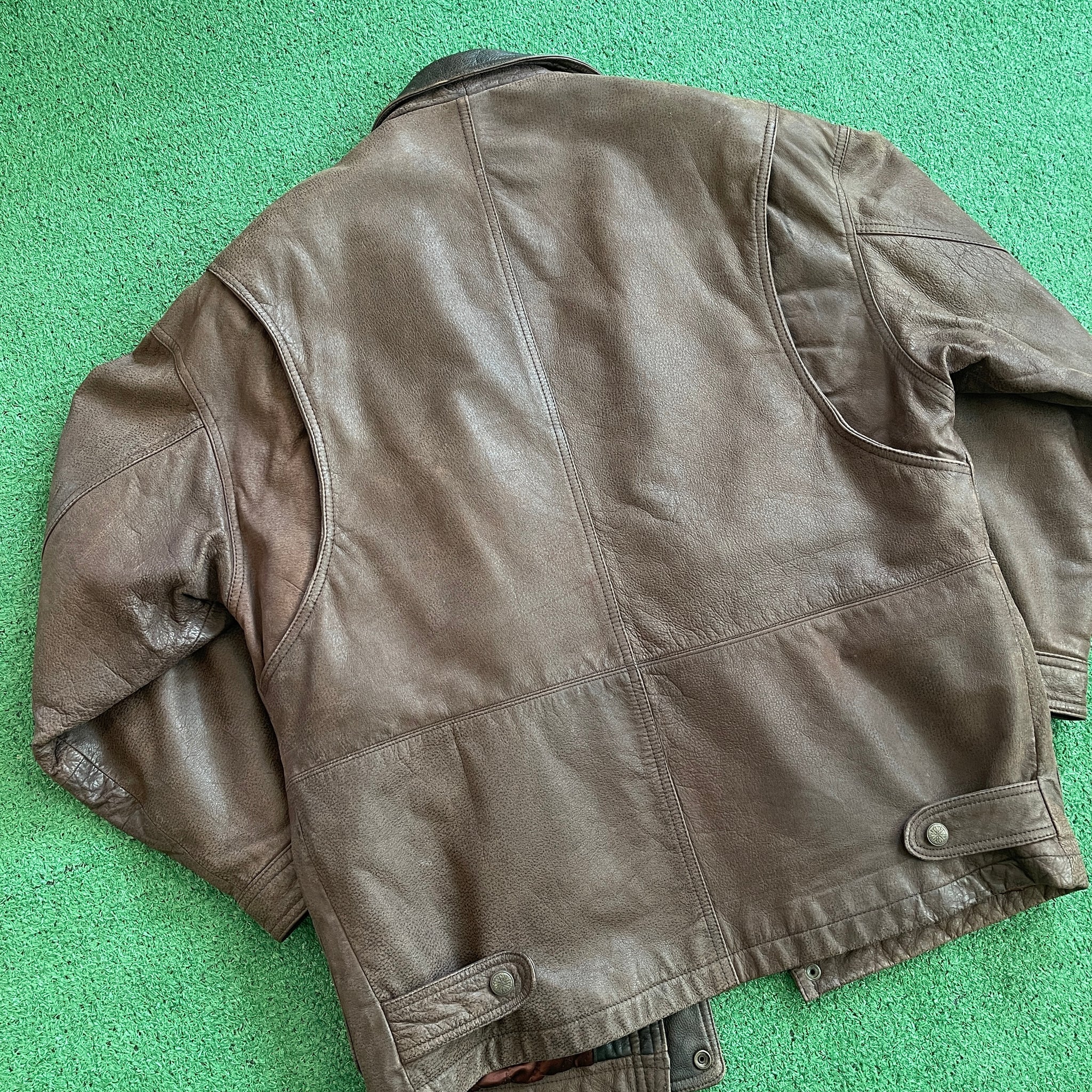 Vintage Wilsons Adventure Bound Brown Leather Coat (S)
