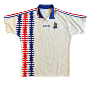 Vintage Adidas France 1994 Away Football Kit (L)