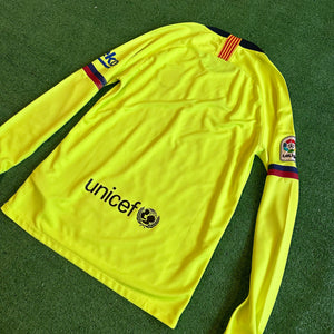 Nike FC Barcelona 2018/19 Away Football Long Sleeve Kit (S)