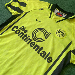 Vintage Nike Borussia Dortmund 1996/97 Home Football Kit (L)