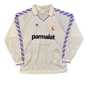 Vintage Hummel Real Madrid 1988/89 Home Football Kit (L)