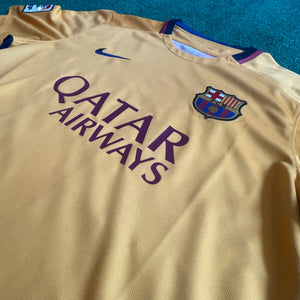 Nike FC Barcelona #9 Suarez 2015/16 Away Football Kit (L)