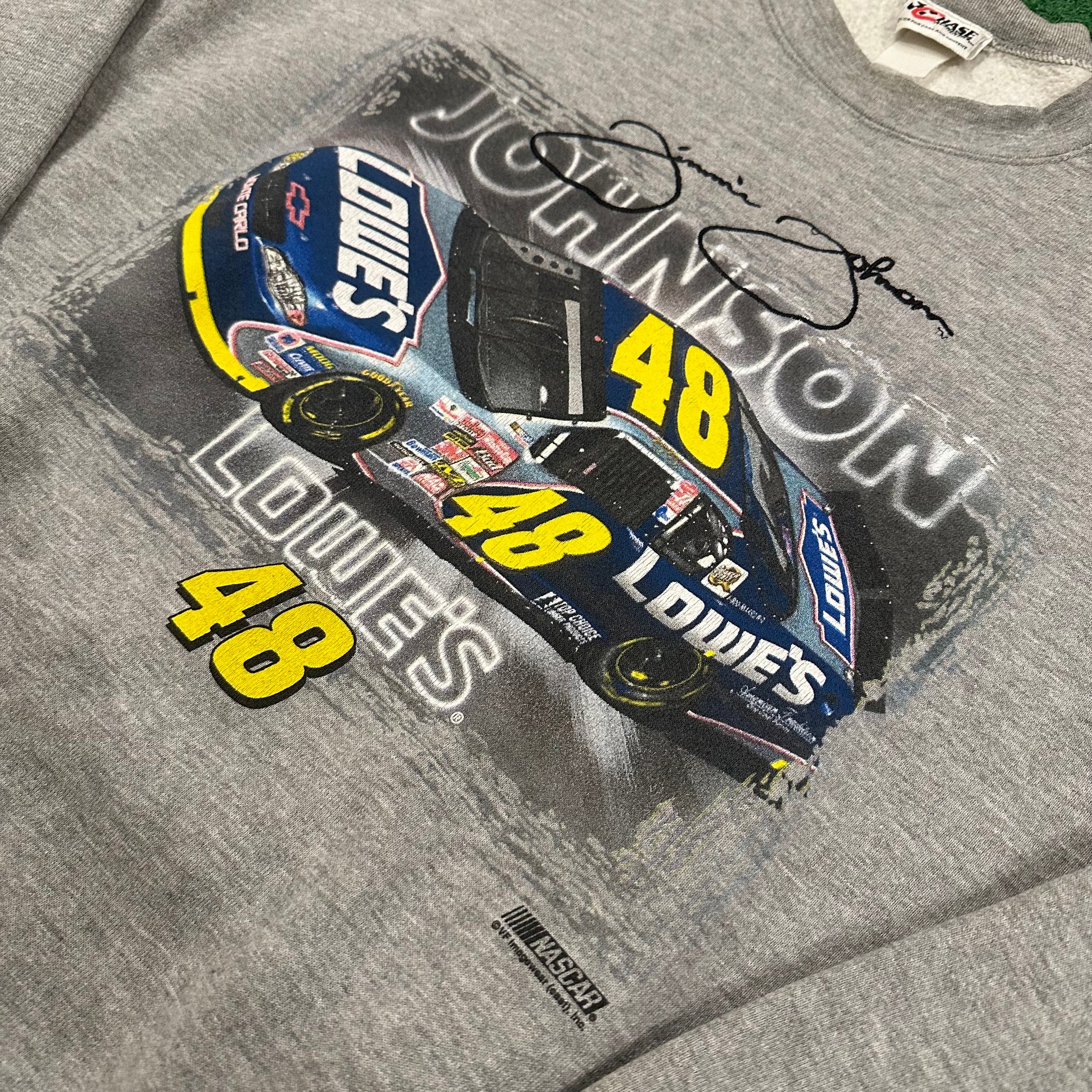 Vintage Chase Authentics Lowe's #48 Nascar Crew Neck Sweatshirt (XL)