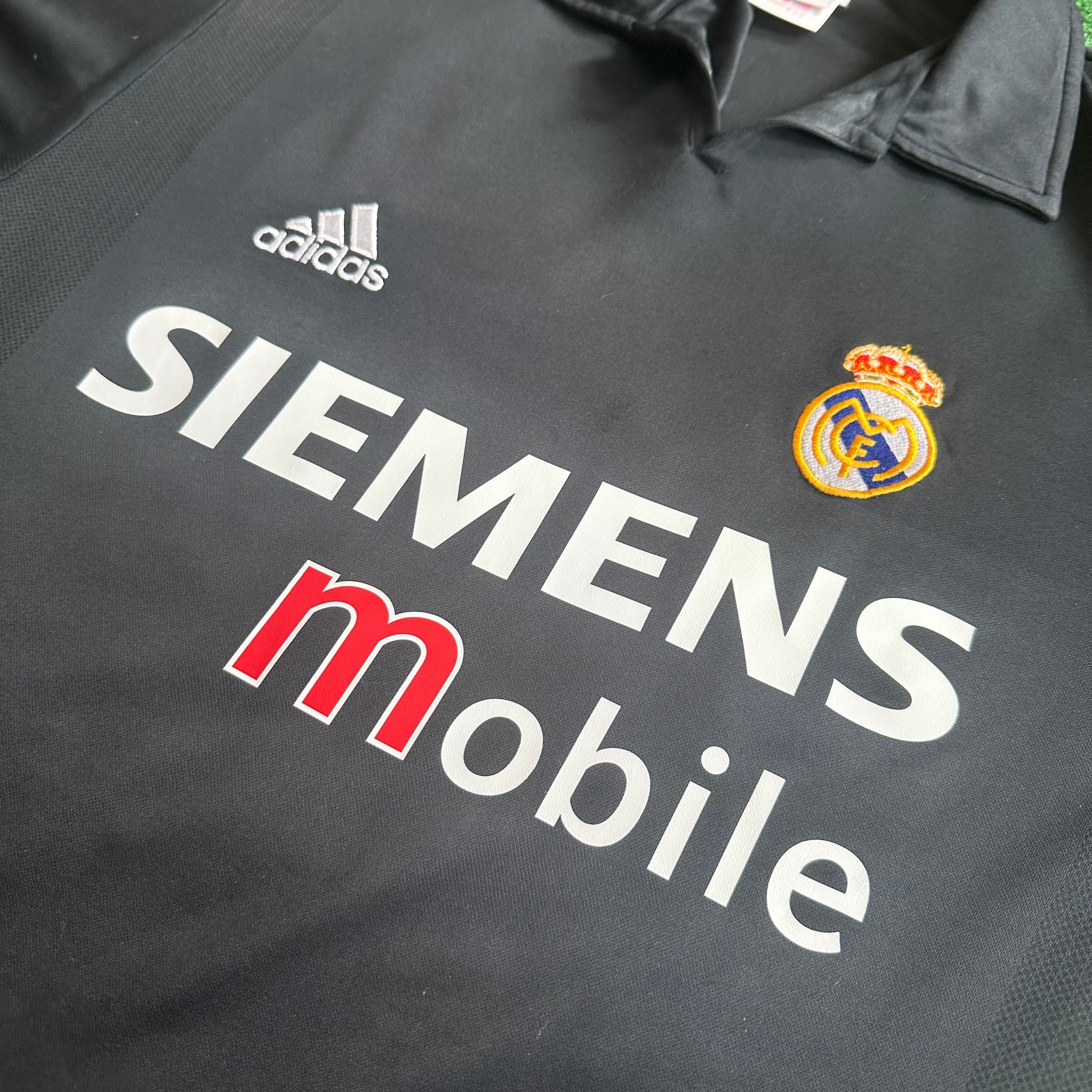 Vintage Adidas Real Madrid #5 Zidane 2002/03 Away Football Kit (M)