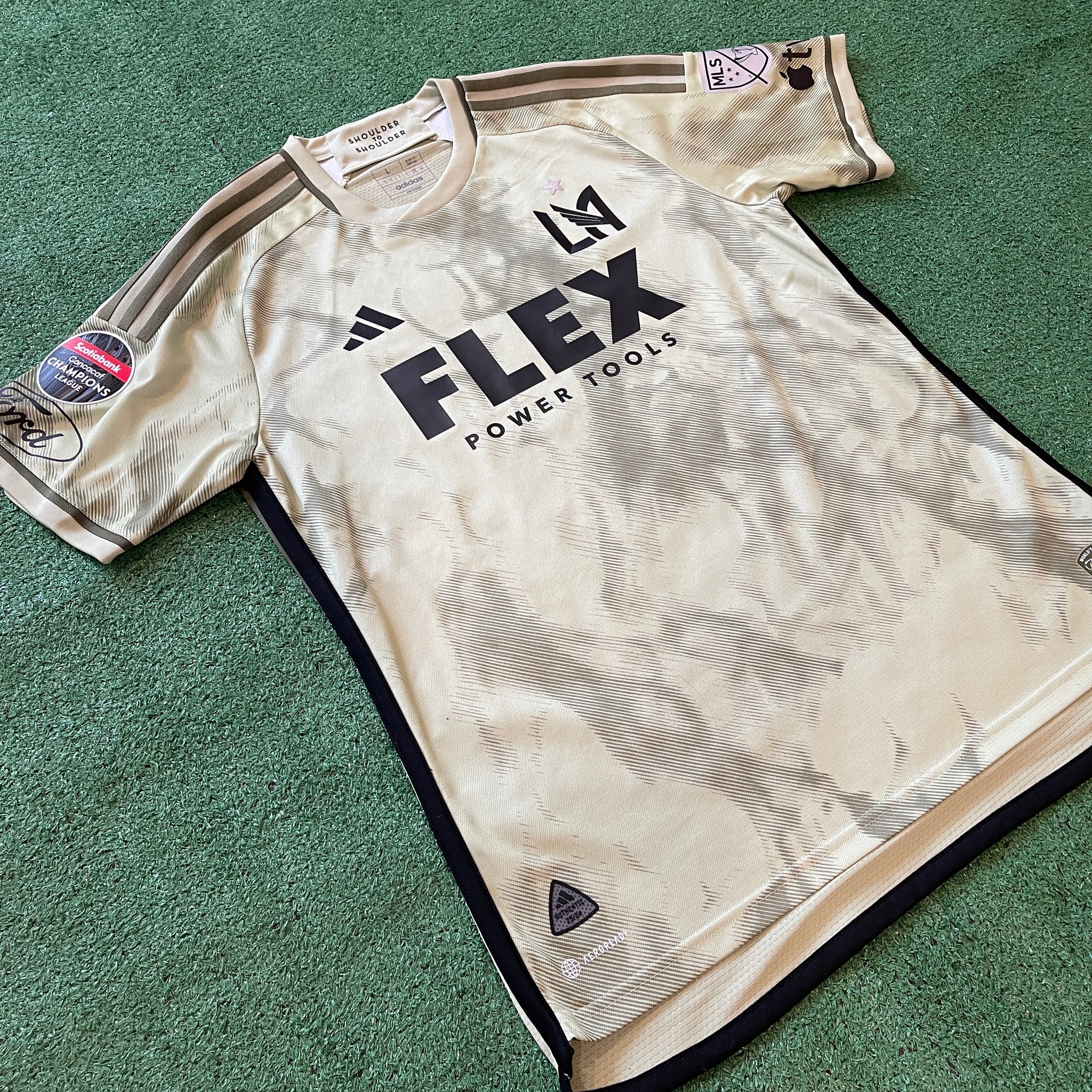 Adidas Los Angeles FC #99 D. Bouanga 2023 Authentic Away Football Kit (L)