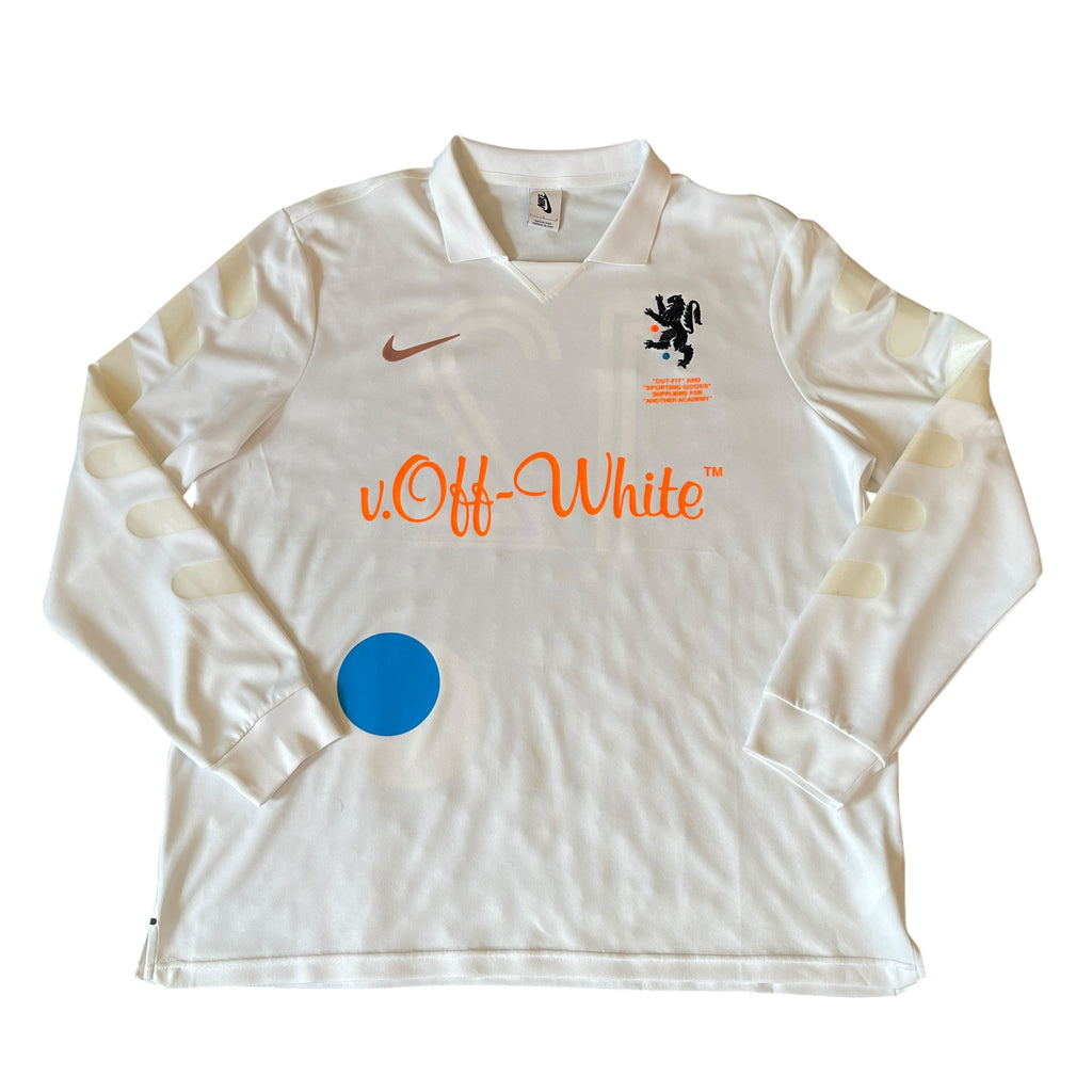 Nike Off-White Virgil Abloh Mercurial White Nike Lab NRG Soccer Jersey (L)