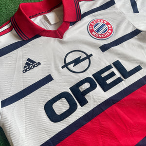 Vintage Adidas FC Bayern Munich #9 Elber 1998/00 Home Away Football Kit (S)