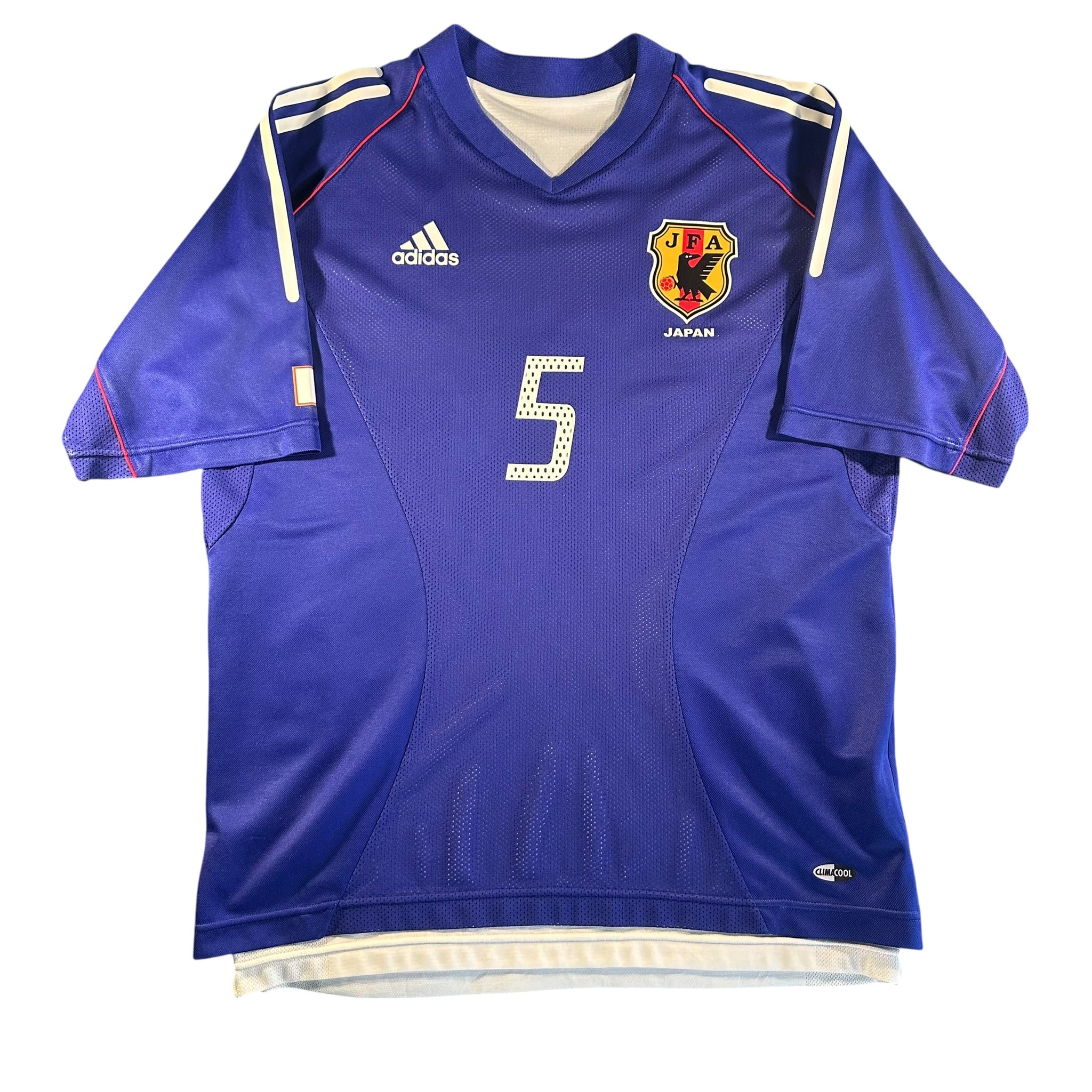 Vintage Adidas Japan #5 Inamoto 2002 Home Soccer Jersey (L) – 2D 