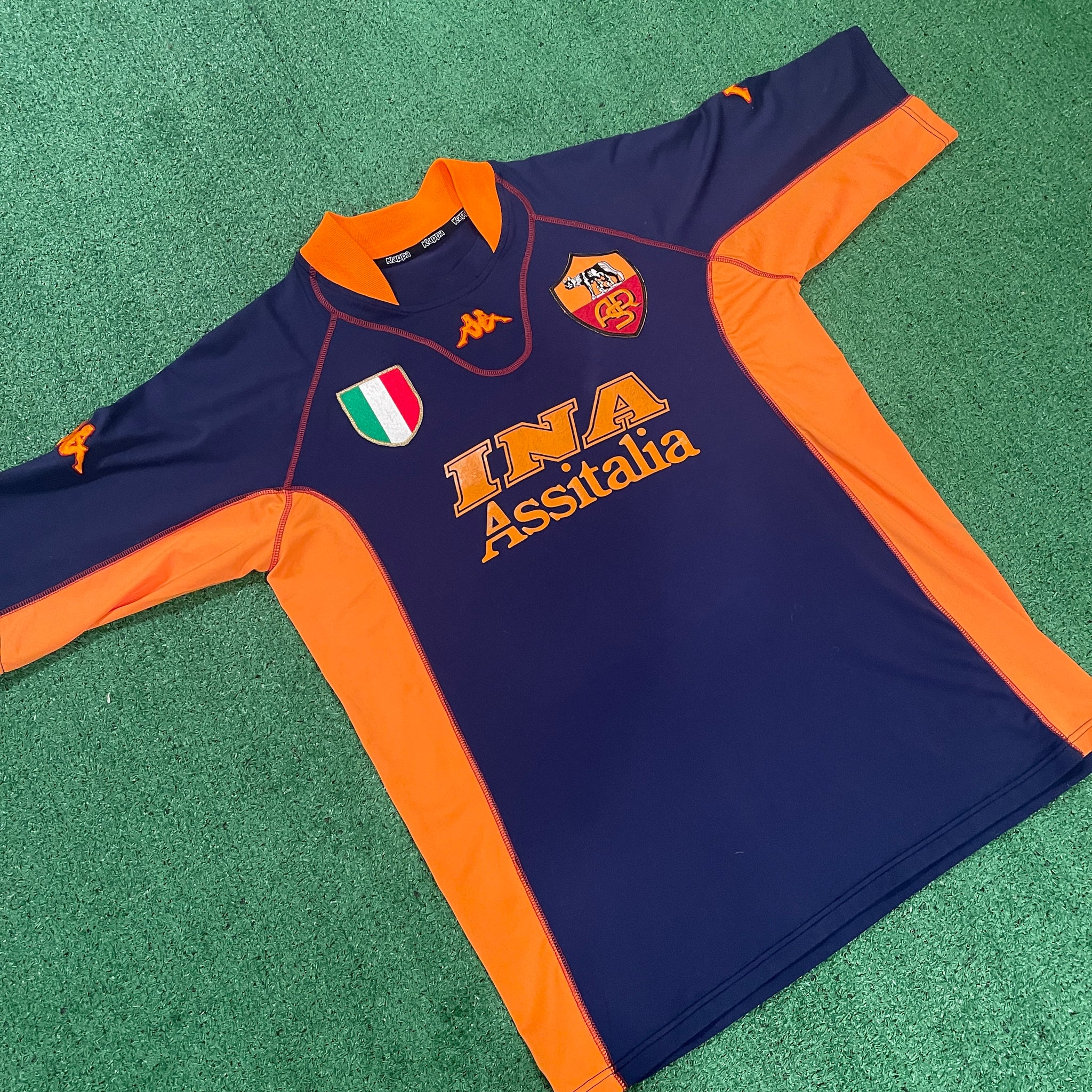 Vintage Kappa Roma #20 Batistuta 2001/02 Third Football Kit (XL)
