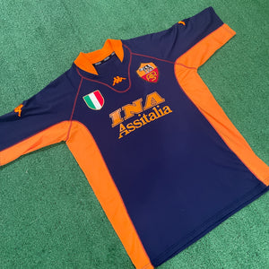 Vintage Kappa Roma #20 Batistuta 2001/02 Third Football Kit (XL)