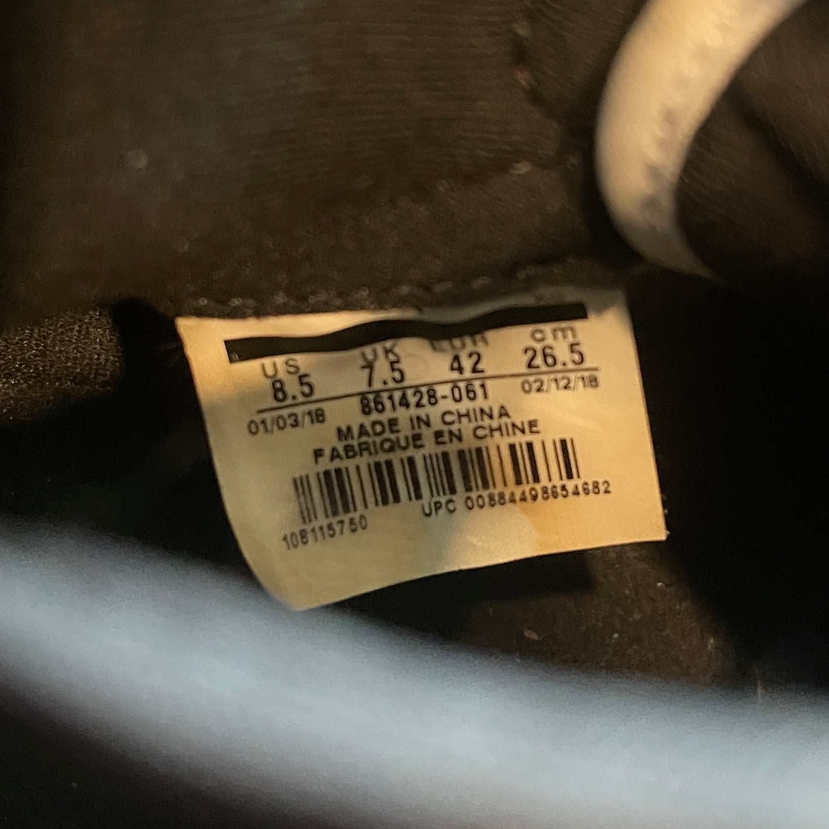 Jordan 1 Retro High Homage To Home 861428-061 (Non-numbered) (8.5)
