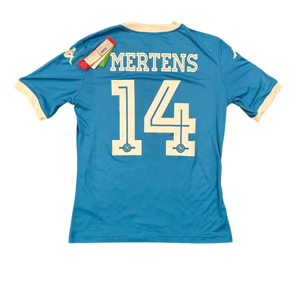 Kappa SSC Napoli #14 Mertens 2015/2016 Home Football Shirt (L)