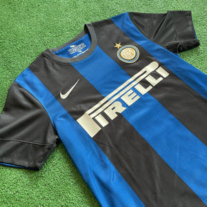 Nike Inter Milan #4 J. Zanetti 2012/13 Home Football Kit (S)