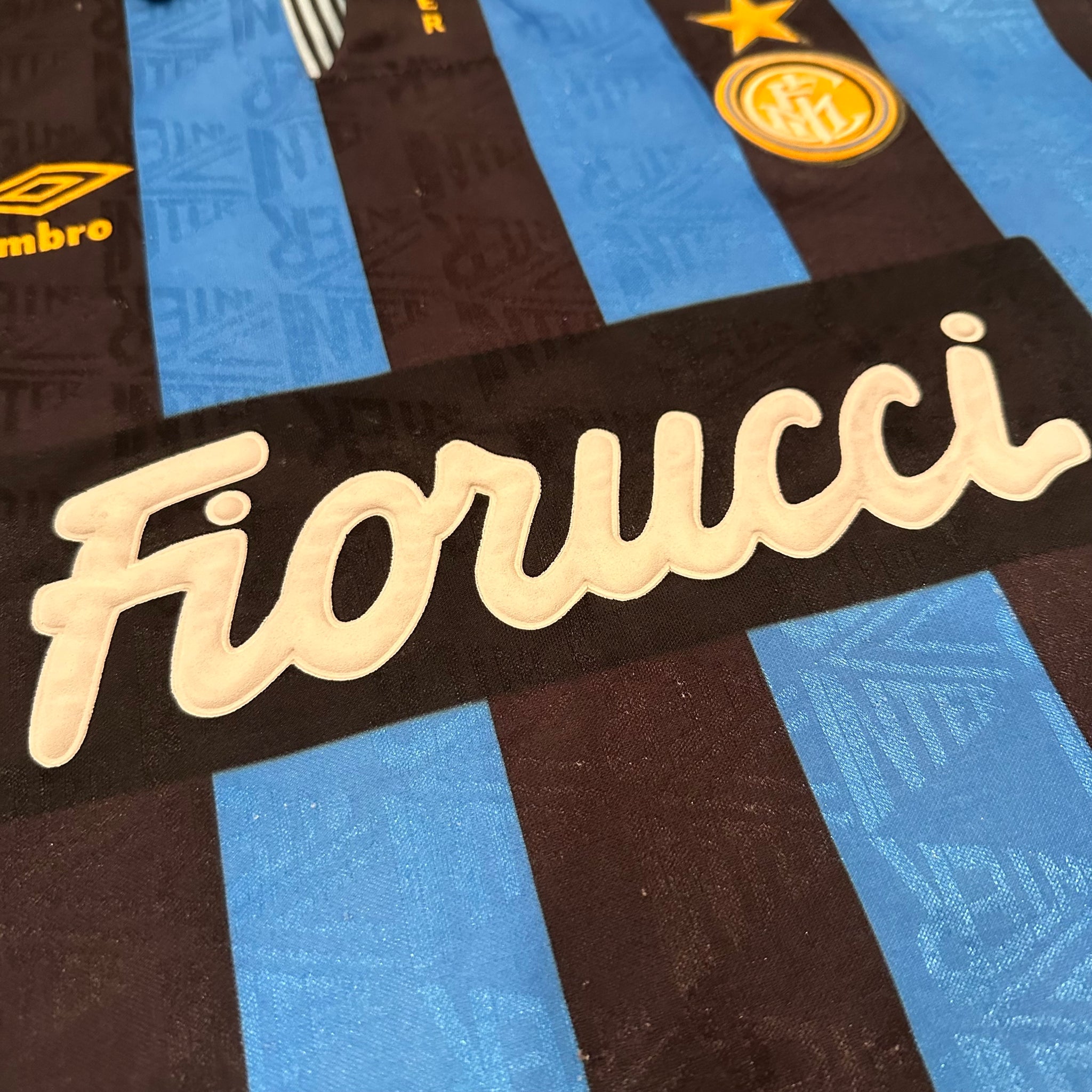 Vintage Umbro Inter Milan 1993/1994 Home Football Kit (L)