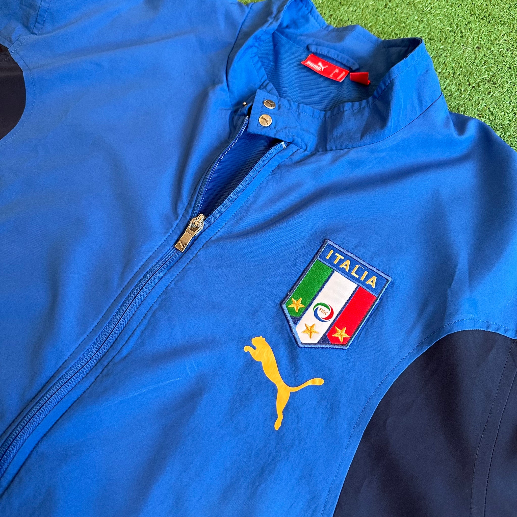 Vintage Puma Italy 2006 Anthem Pre-Match Full Zip Jacket (XL)