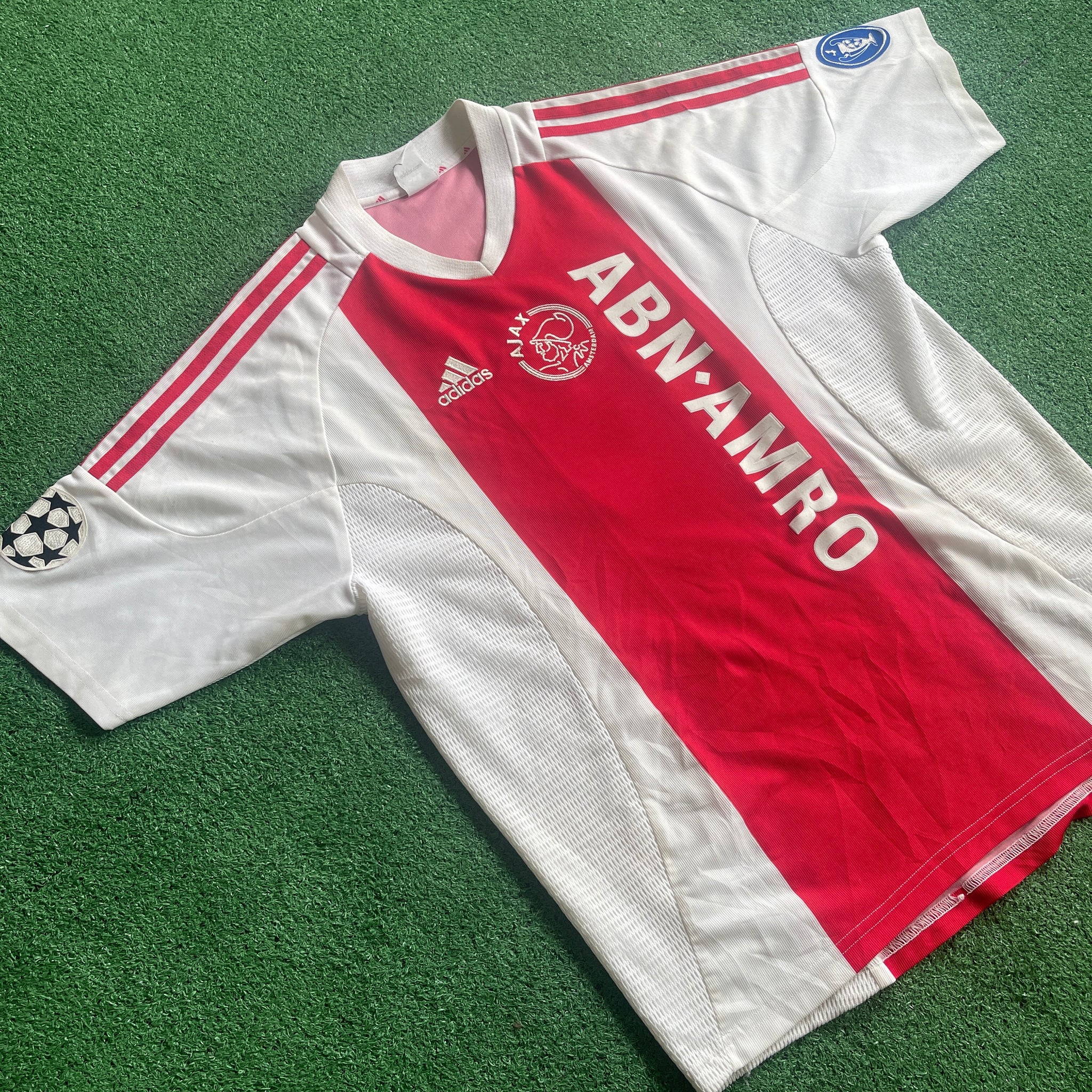 Vintage Adidas Ajax Amsterdam #9 Zlatan 2002/03 Home Football Kit (L)
