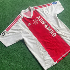 Vintage Adidas Ajax Amsterdam #9 Zlatan 2002/03 Home Football Kit (L)