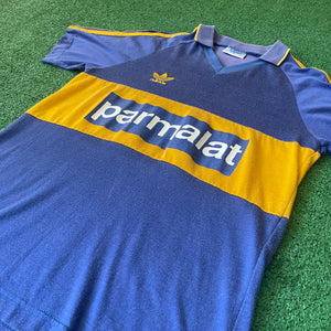 Vintage Adidas Boca Juniors 1992 Home Football Kit (M)
