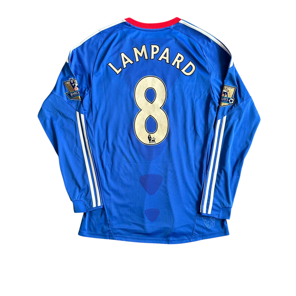 Vintage Adidas Chelsea FC #8 Lampard 2010/11 Home Football Kit (M)