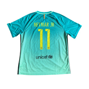 Nike FC Barcelona #11 Neymar Jr 2016/17 Third Football Kit (XL)