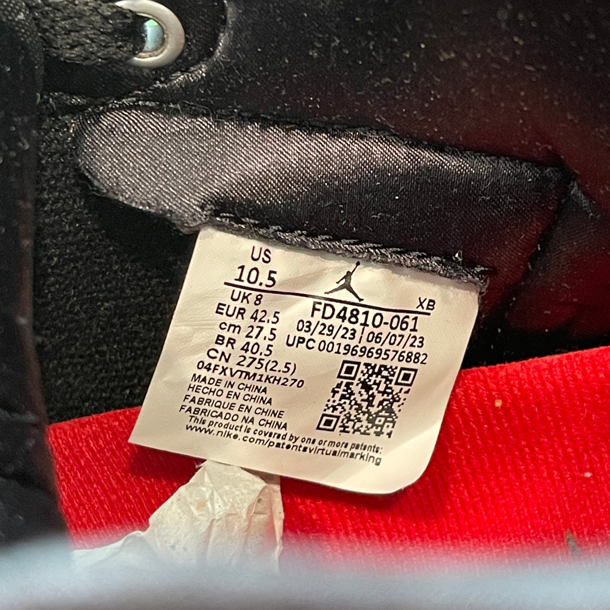 Jordan 1 Retro High OG Satin Bred FD4810-061 (10.5W)