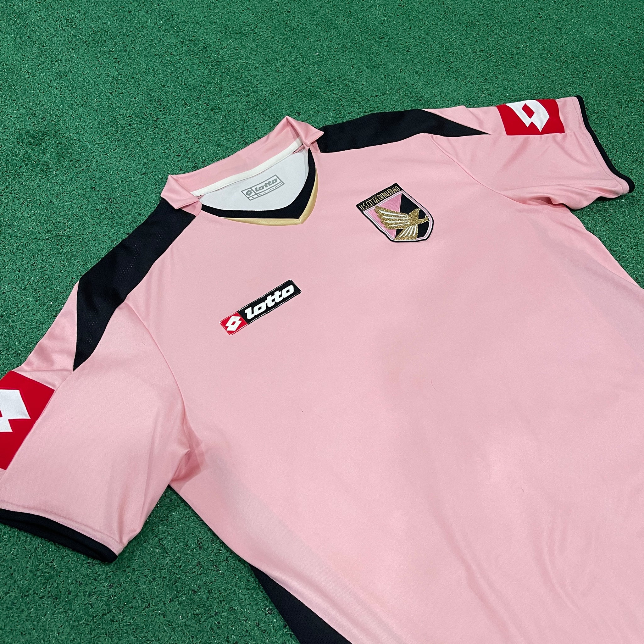 Vintage Lotto Palermo FC 2007/08 Home Football Kit (L)