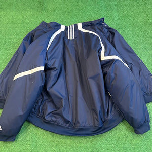 Adidas Y2K Button Up Quilted Athletic Jacket (XL)