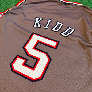 Vintage Champion New Jersey Nets #5 Kidd NBA Basketball Jersey (XXL)