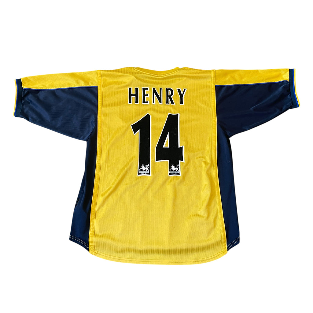 Vintage Nike Arsenal FC #14 Henry 1999/01 Away Football Kit (XL)