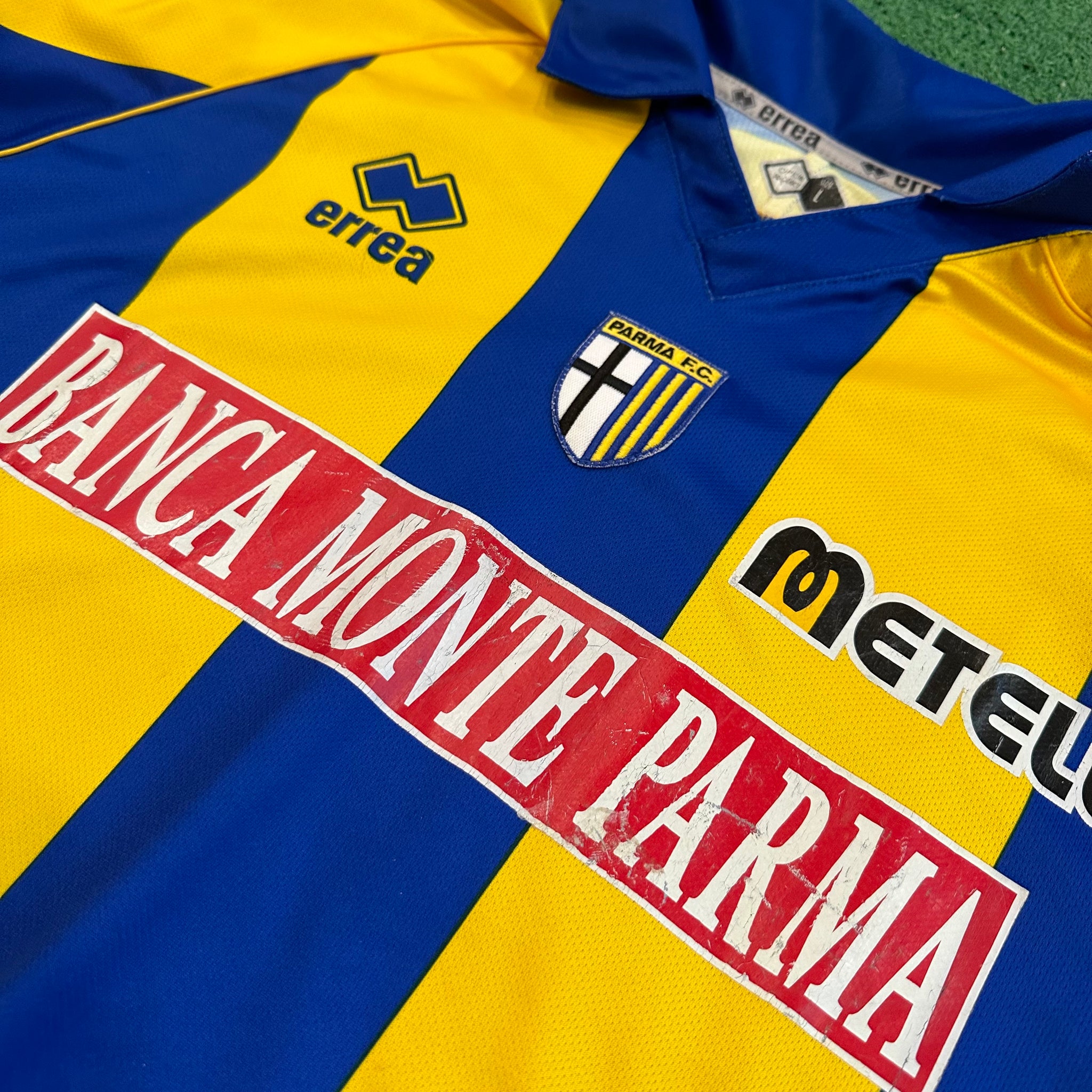 Vintage Errea Parma Calcio #24 Paci 2008/09 Away Football Kit (L)
