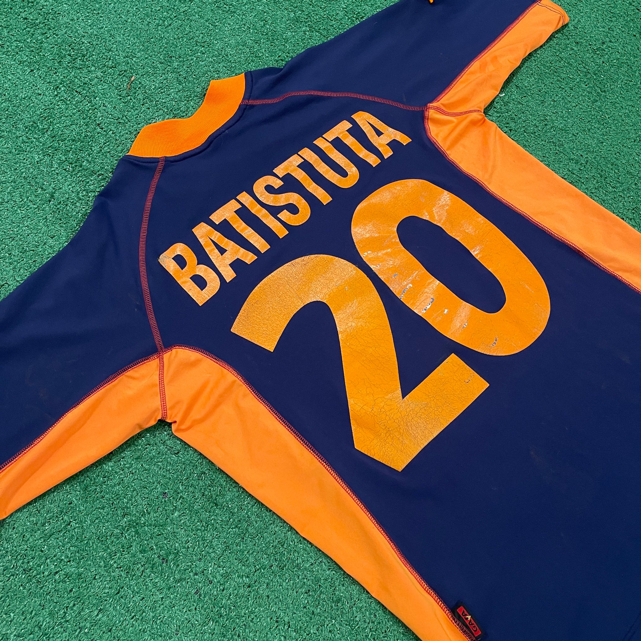 Vintage Kappa Roma #20 Batistuta 2001/02 Third Football Kit (XL)