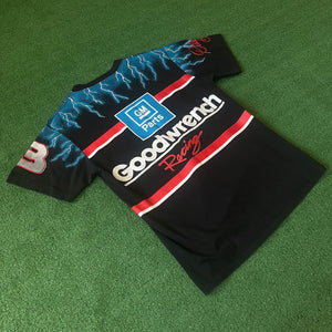 Vintage Preferred Sportswear Black Knight Dale Earnhardt All over Graphic T-Shirt (L)
