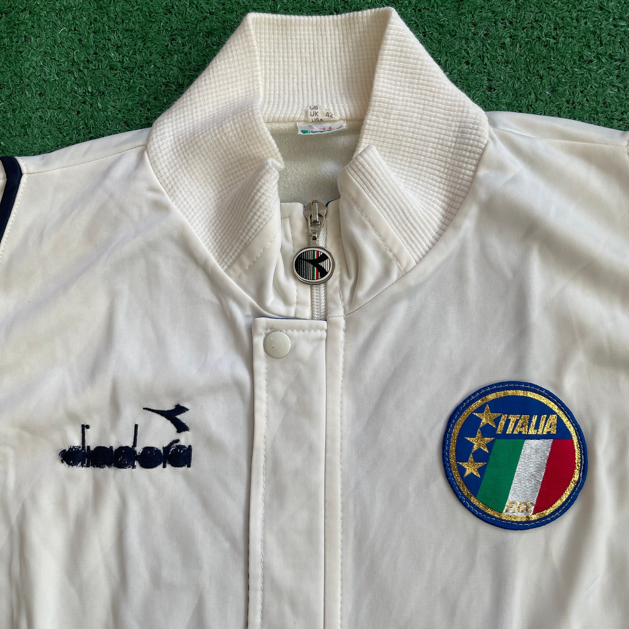 Vintage Diadora Italy Full-Zip Warm Up Jacket (M/L)