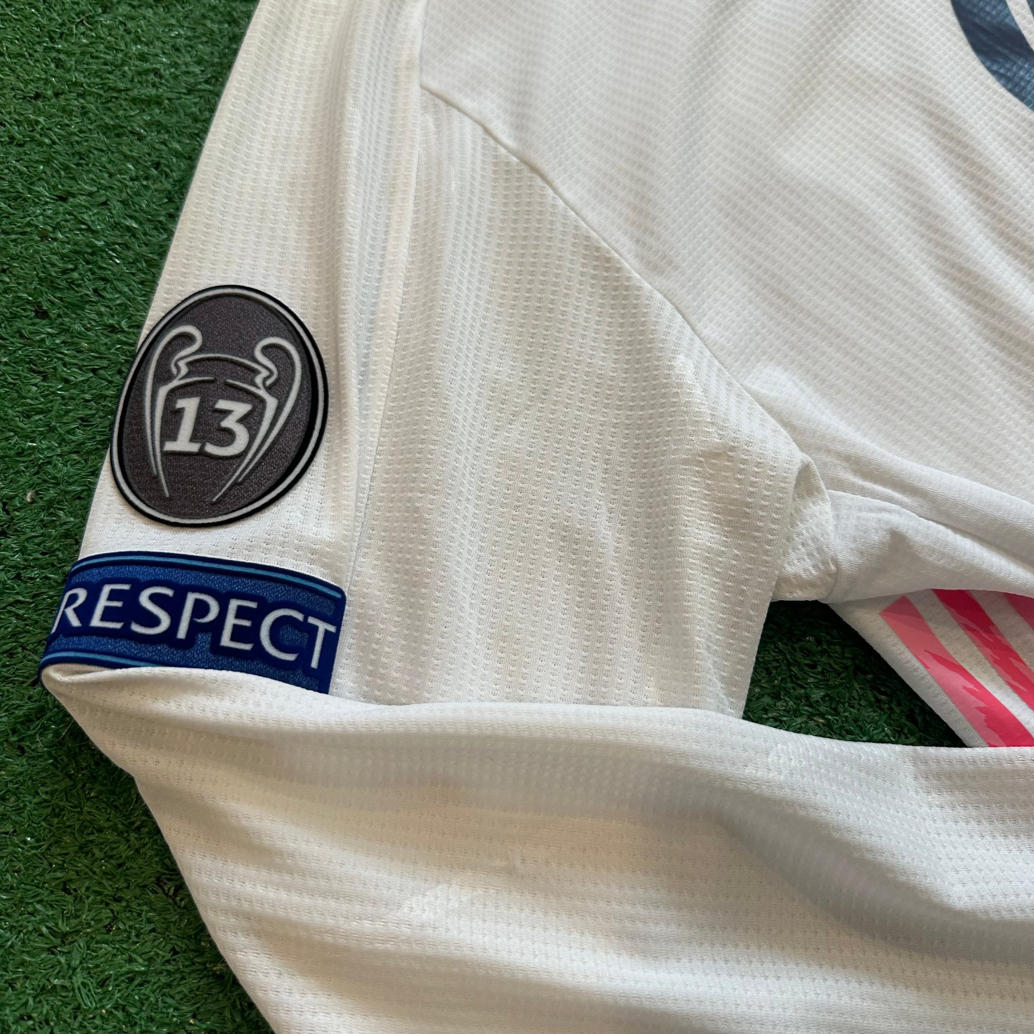 Adidas Real Madrid #9 Benzema 2020/21 Home Long-Sleeve Football Kit (L)