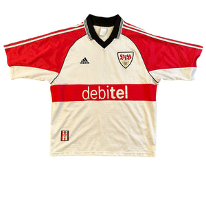 Vintage Adidas Stuttgart 1998/00 Home Soccer Jersey (L)