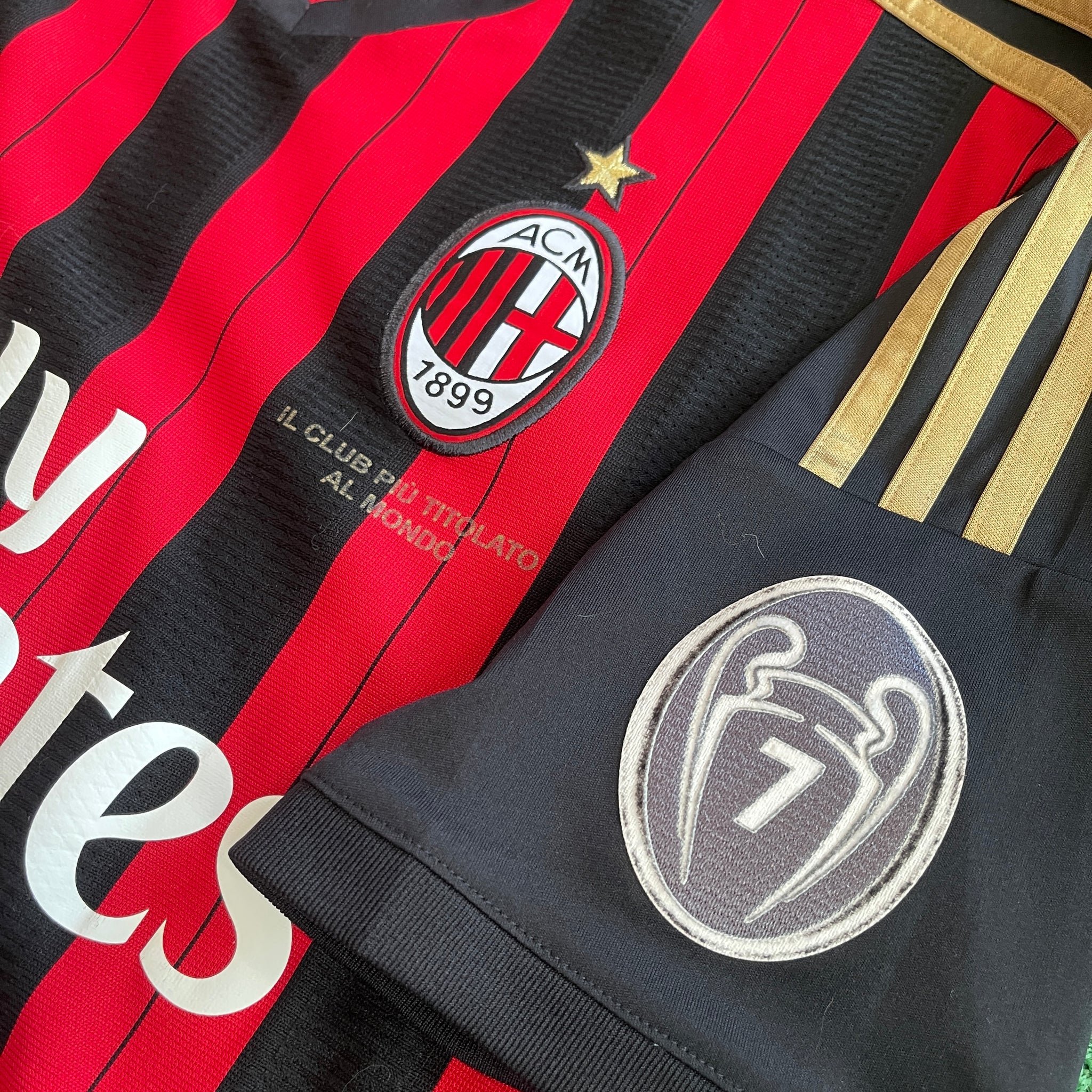 Adidas AC Milan #92 El Shaarawy 2013/14 Home Football Kit (S)