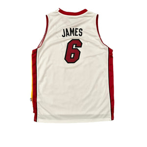 Adidas Miami Heat #6 Lebron James NBA Jersey (YXL)