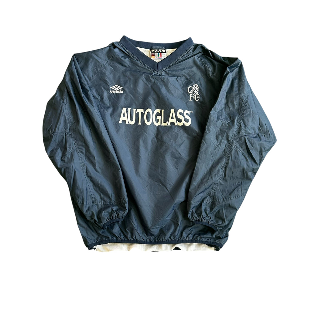 Vintage Umbro Chelsea FC 90s Windbreaker Pullover Crewneck (S)