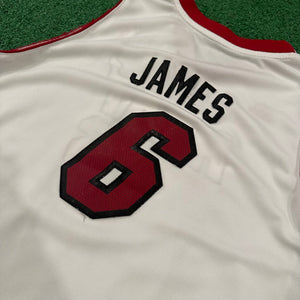 Adidas Miami Heat #6 Lebron James NBA Jersey (YXL)