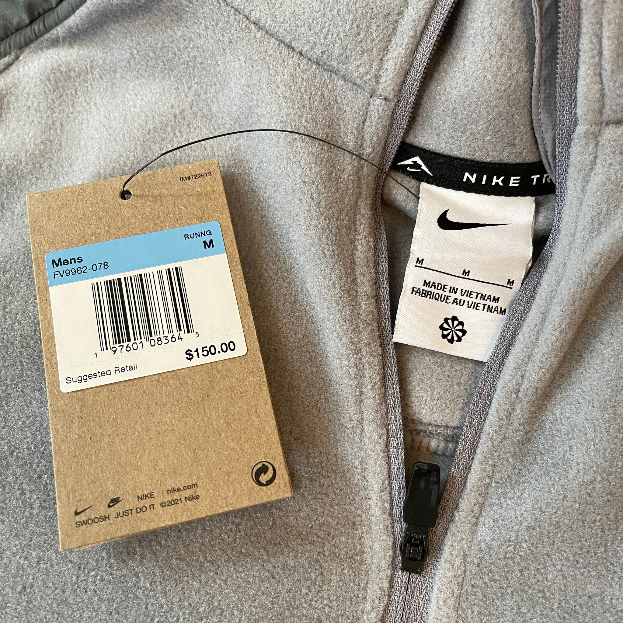 Nike Trail Polartec Quarter Zip Fleece Shirt (M)