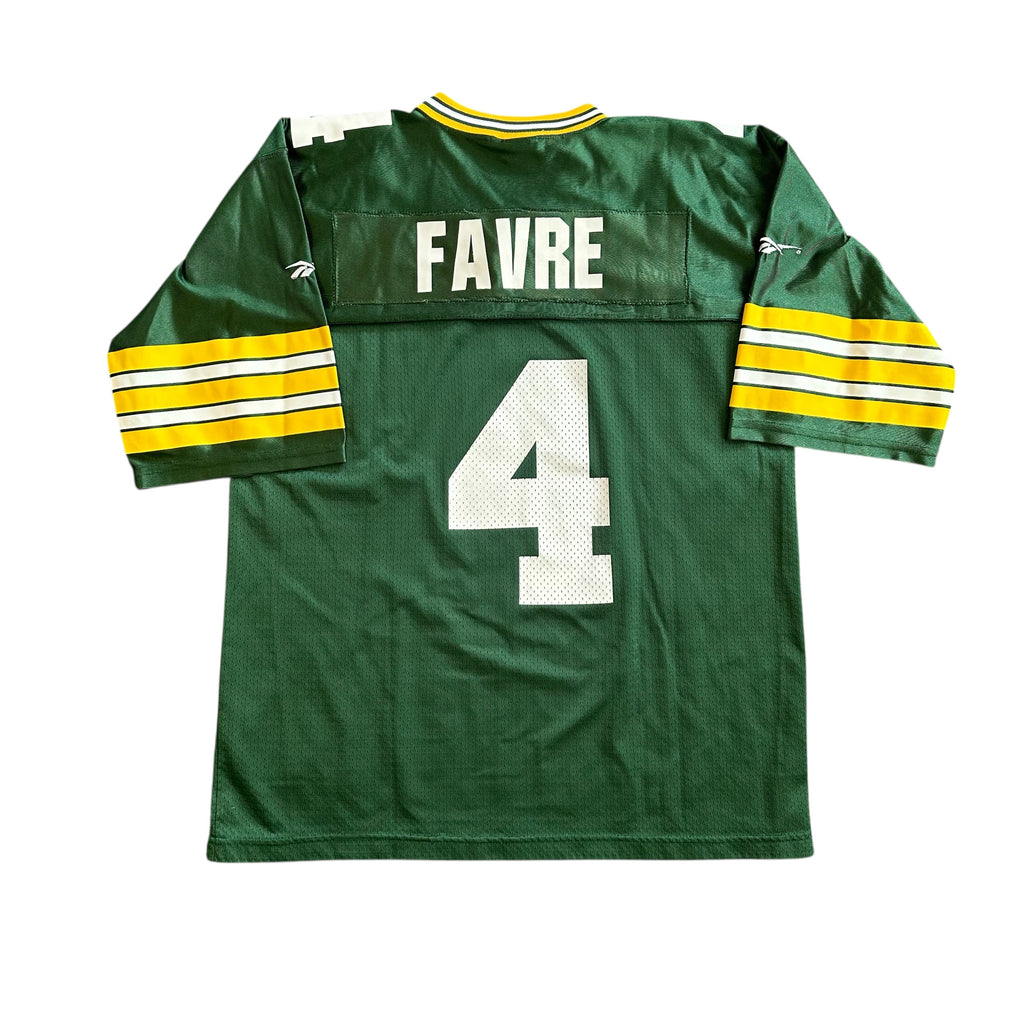 Vintage Reebok Green Bay Packers #4 Favre NFL Football Jersey (M)