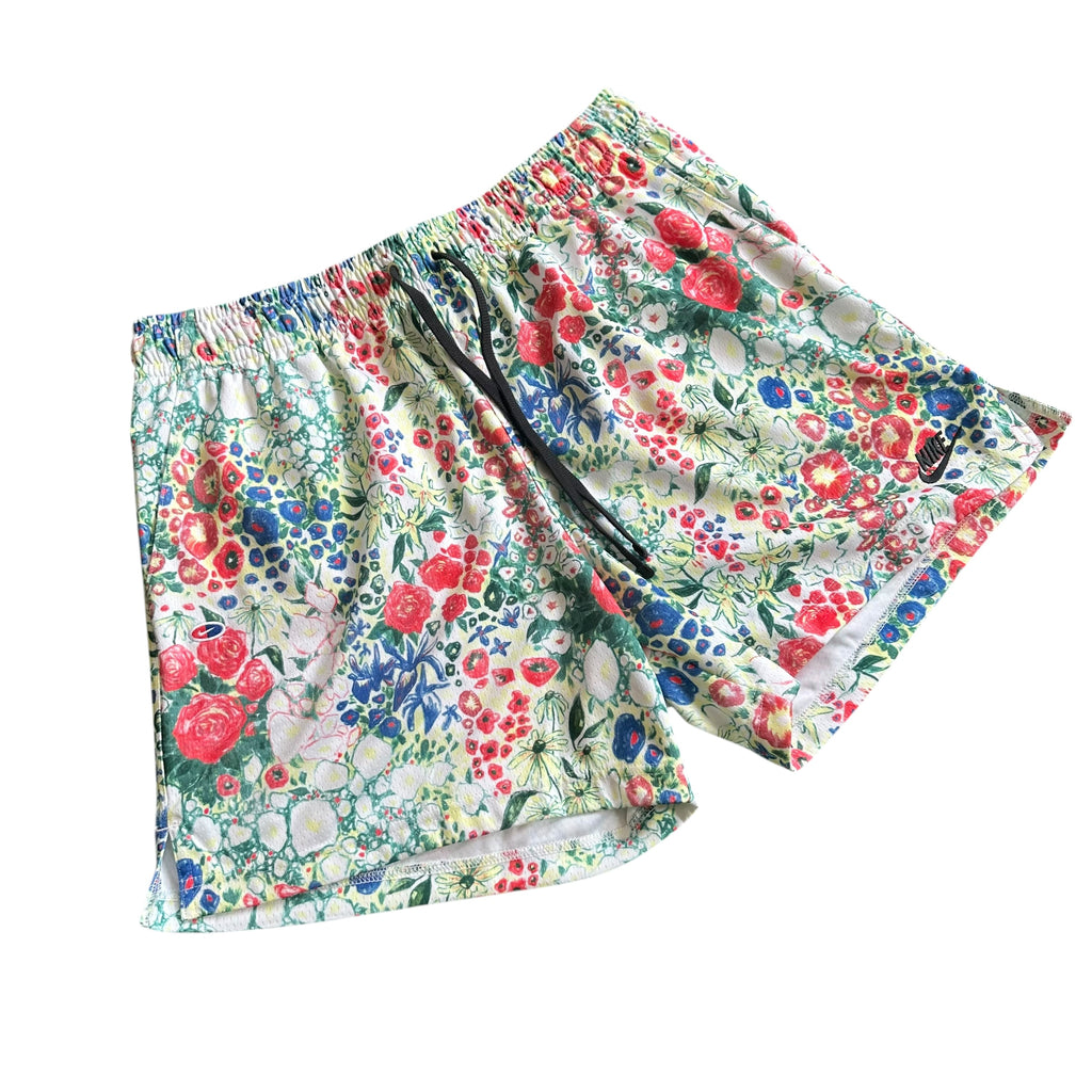 Nike Club Mesh Flow Floral Print Shorts (L)
