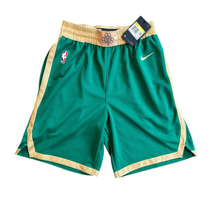 Nike Boston Celtics NBA 2019/20 City Edition Swingman Shorts (S)(FREE HAT)