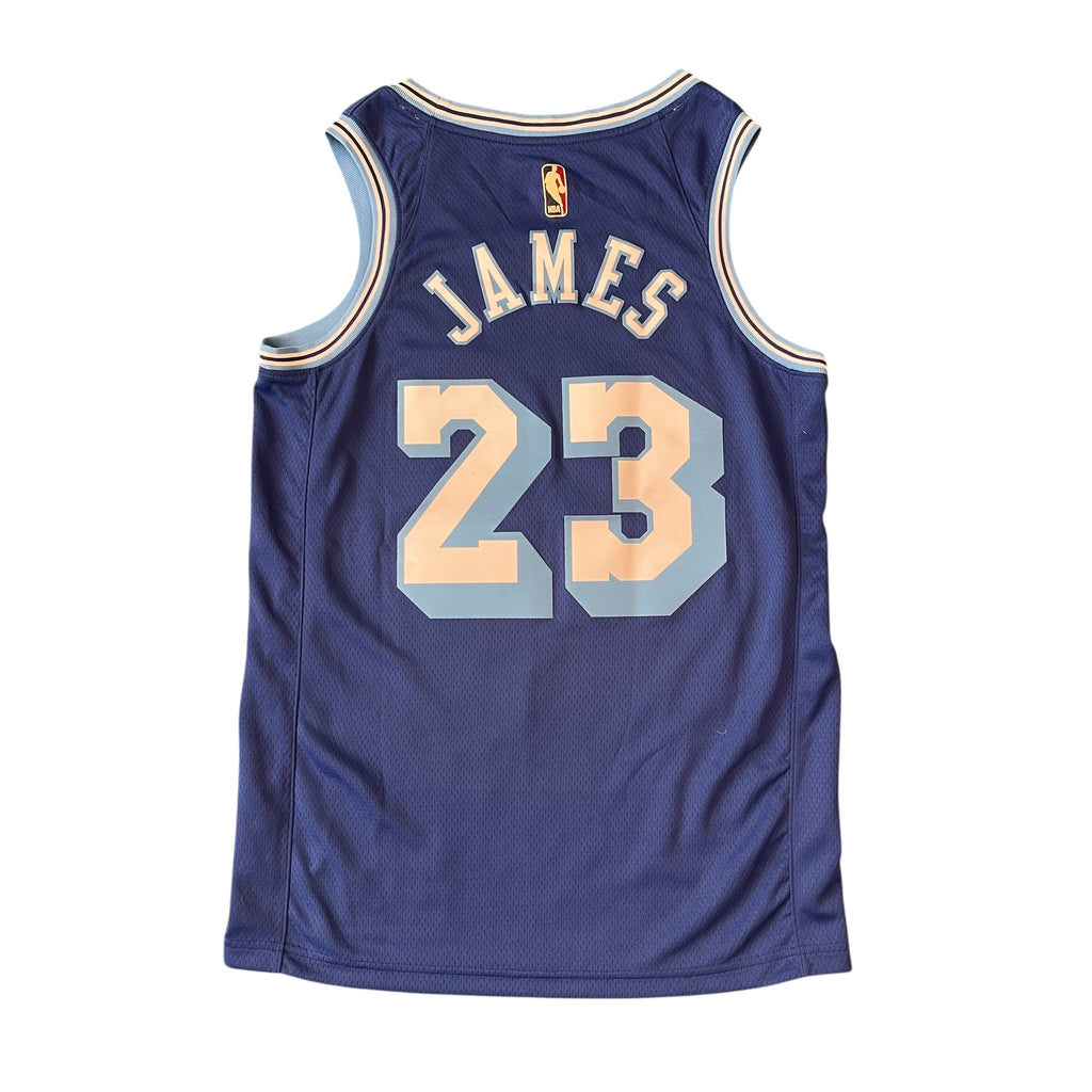 Nike LA Lakers City Edition Lebron James NBA Swingman Jersey CN1027-404 (M)