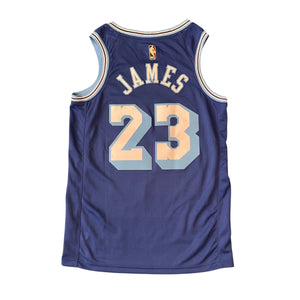 Nike LA Lakers City Edition Lebron James NBA Swingman Jersey CN1027-404 (M)