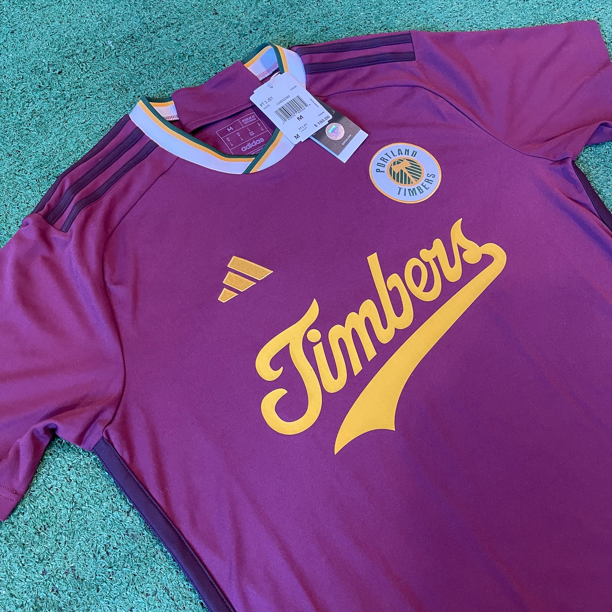 Adidas Portland Timbers 2024 MLS Third Football Kit (M)